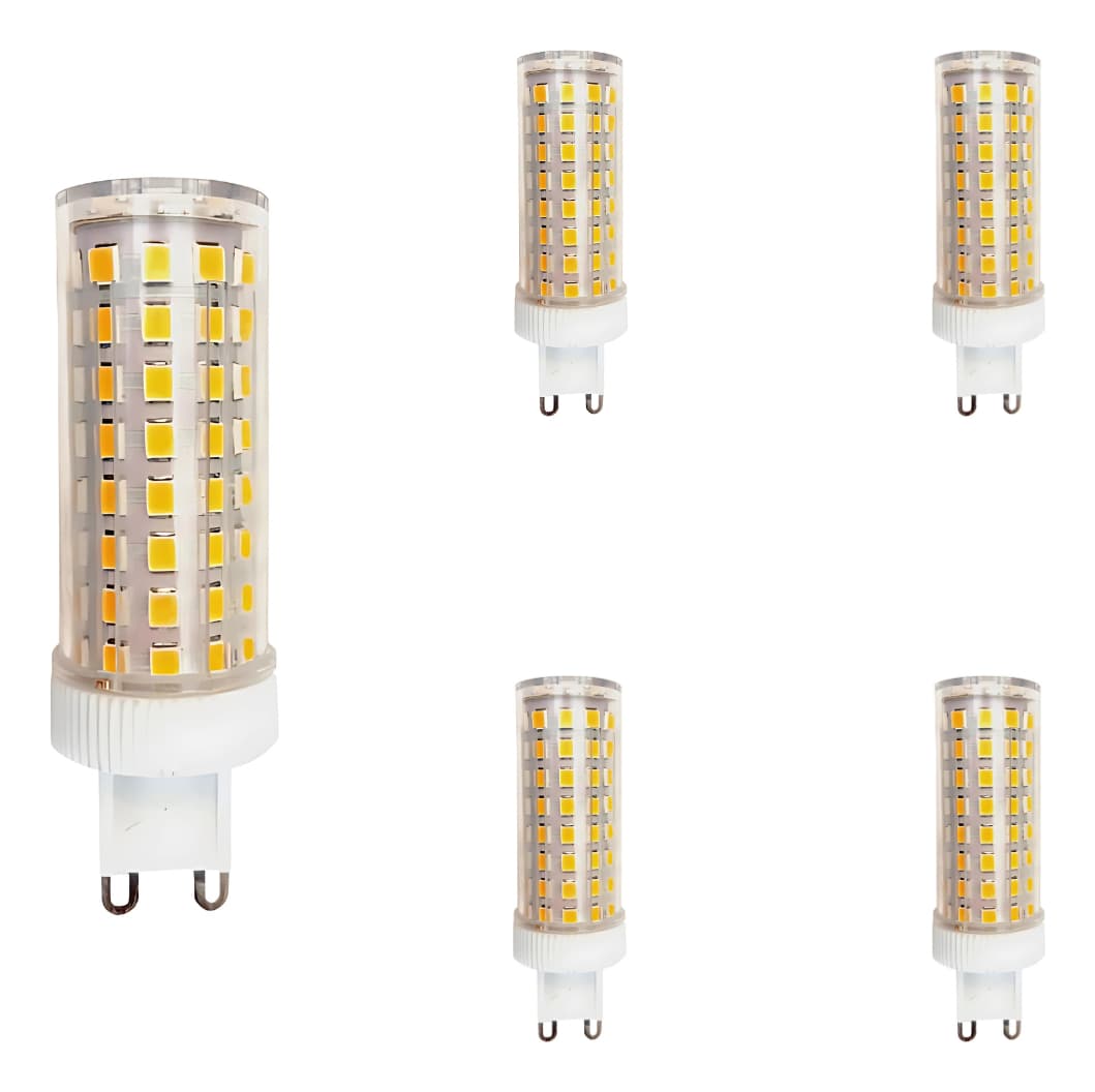 Kit 5 Lâmpadas LED Halopin G9 12W Goldensky