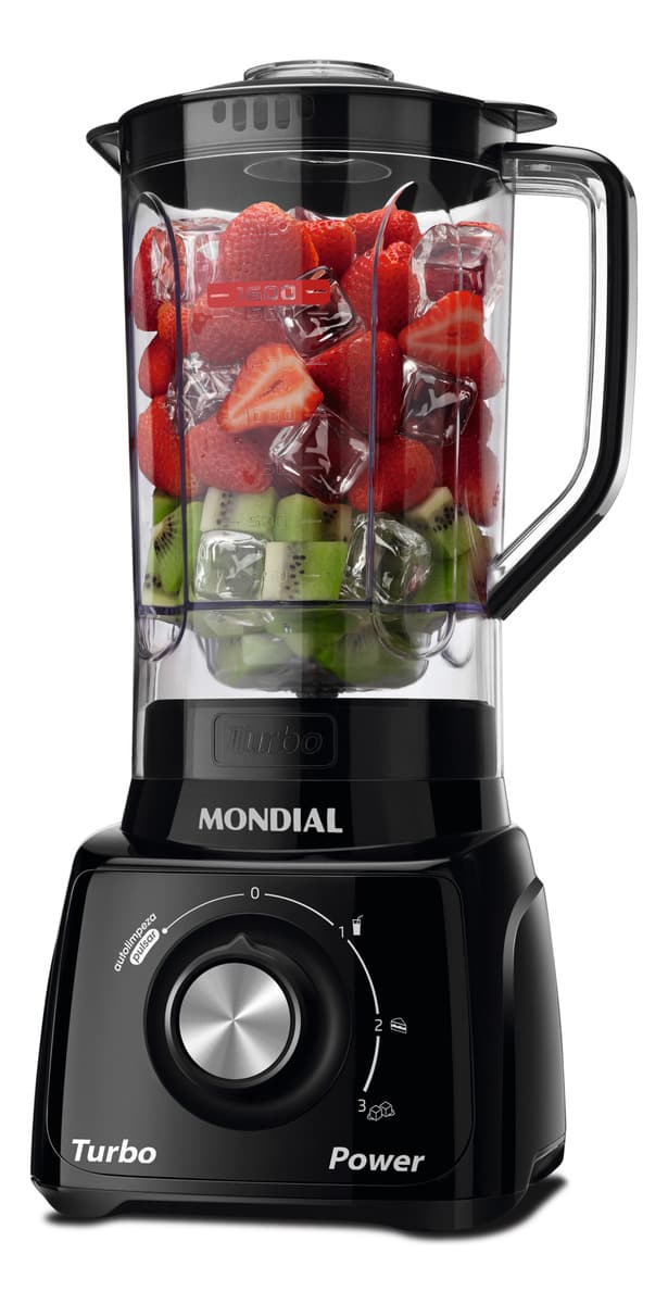Liquidificador Turbo Power Mondial 550W - L-99 FB em destaque