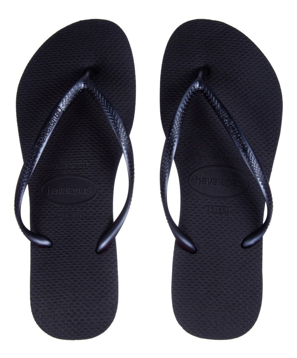 Chinelo Feminino Slim Havaianas Preto em destaque
