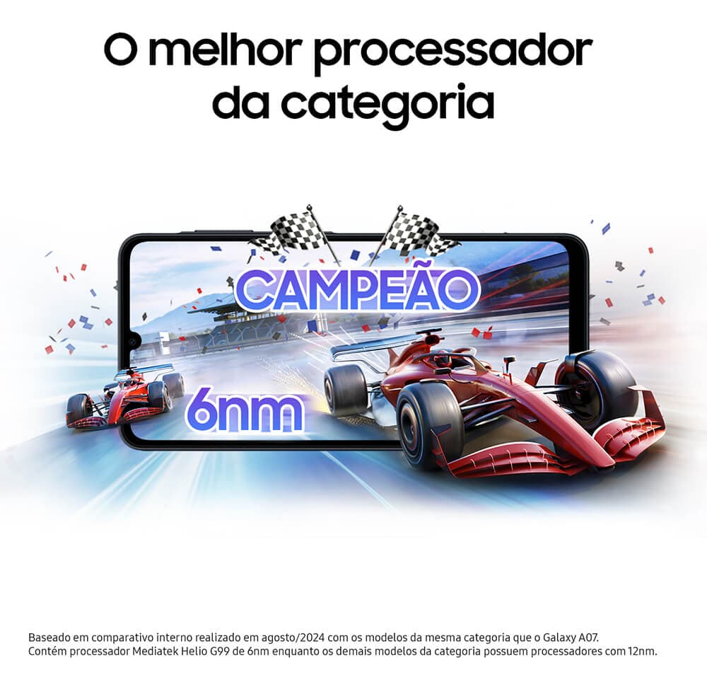 Câmera do Celular Samsung Galaxy A07 128gb