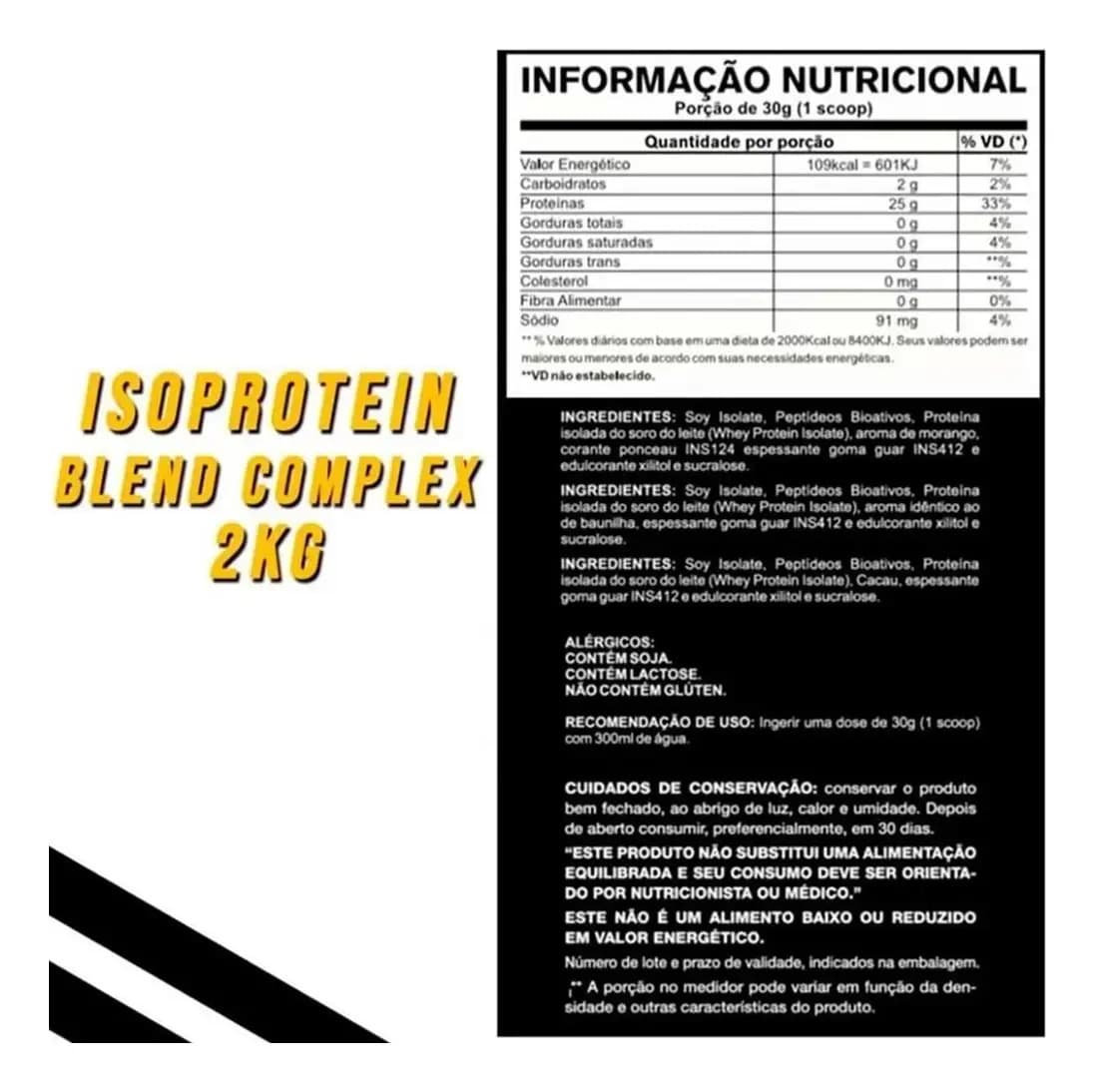 Dois potes de Suplemento Pretorian Blend Complex Sabor Cookies