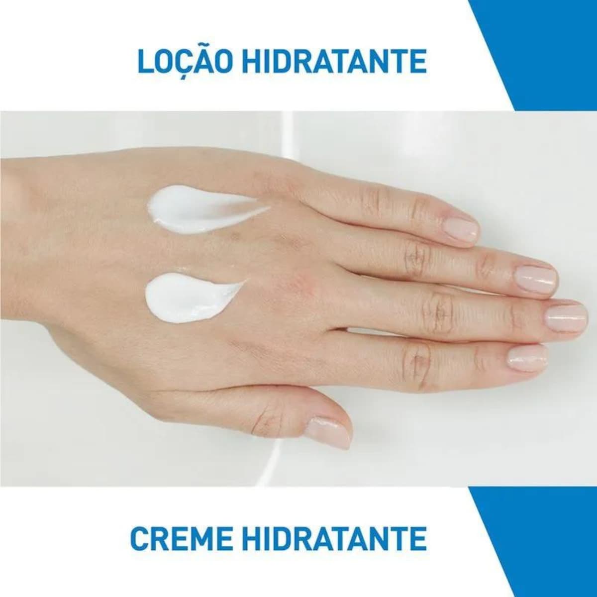 Close-up da textura cremosa do Creme Hidratante CeraVe