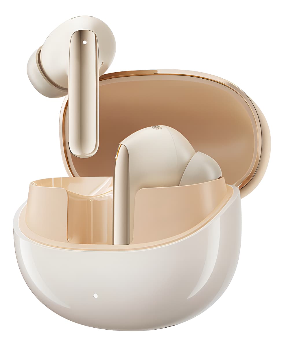 Fone de Ouvido QCY HT08 MeloBuds Pro Anc Conexão Multiponto Cor Dourado