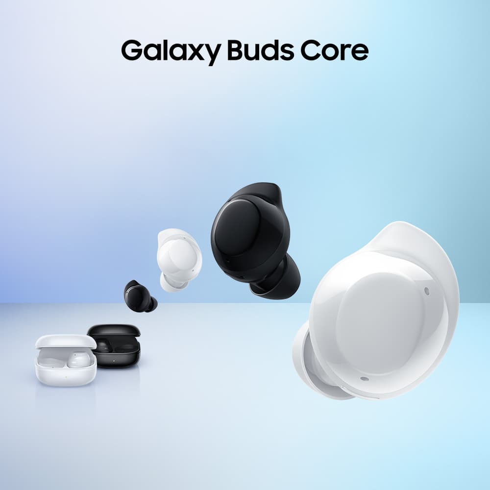 Fone de ouvido Samsung Galaxy Buds Core branco com estojo